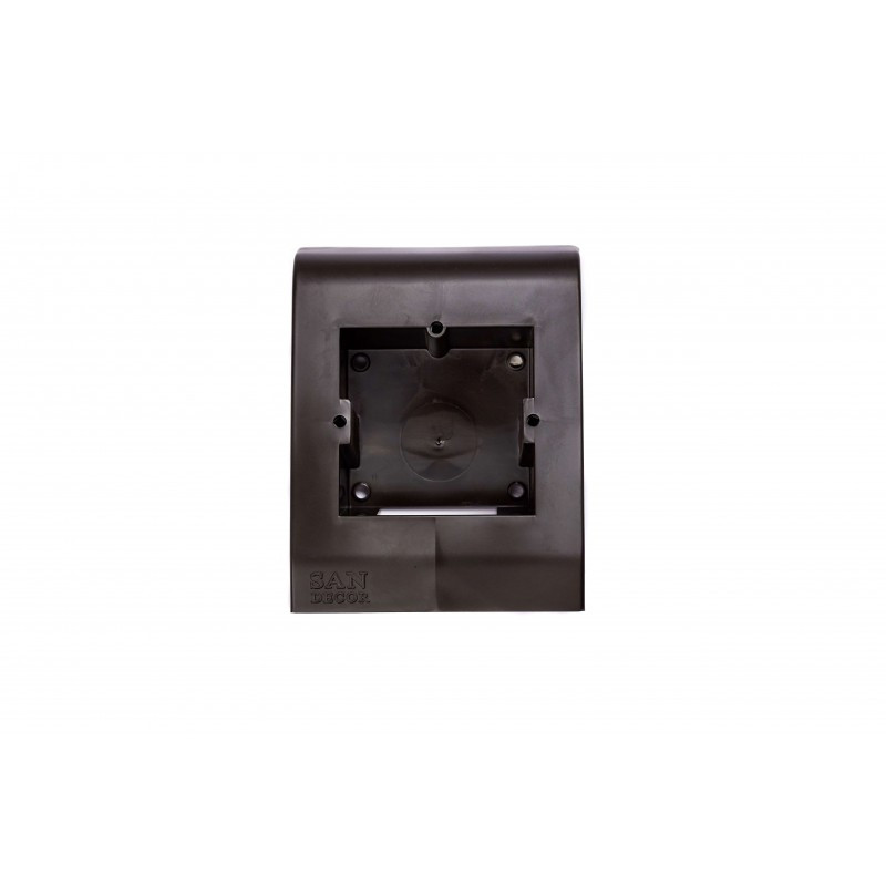 Універсальний бокс SAN DECOR для розетки: темно-коричневий, світло-корічневий, білий