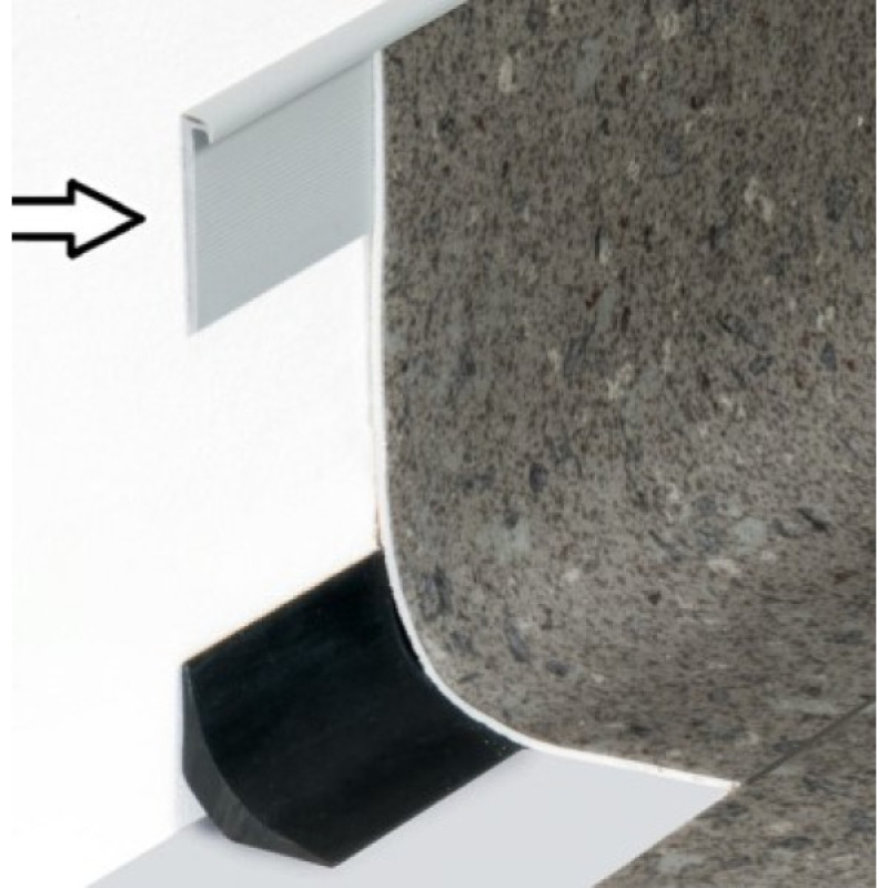 Плінтус Bolta AL32/3 20334 для заводу лінолеуму на стіни / 4м