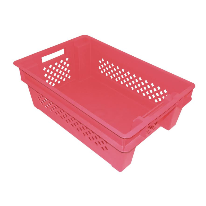 Ящик Червоний обертовий перфорований суцільне дно Ящик Червоний обертовий перфорований суцільне дно
