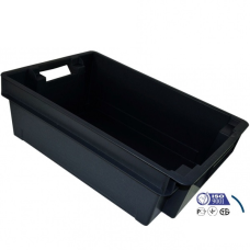 Ящик Чорний оборотний суцільний 600х400х200