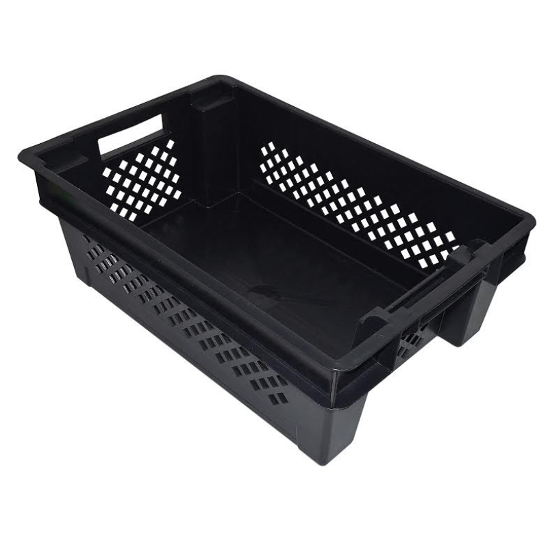 Ящик Чорний обертовий перфорований суцільне дно Ящик Чорний обертовий перфорований суцільне дно