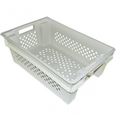 Ящик Білий обертовий перфорований 600х400х200