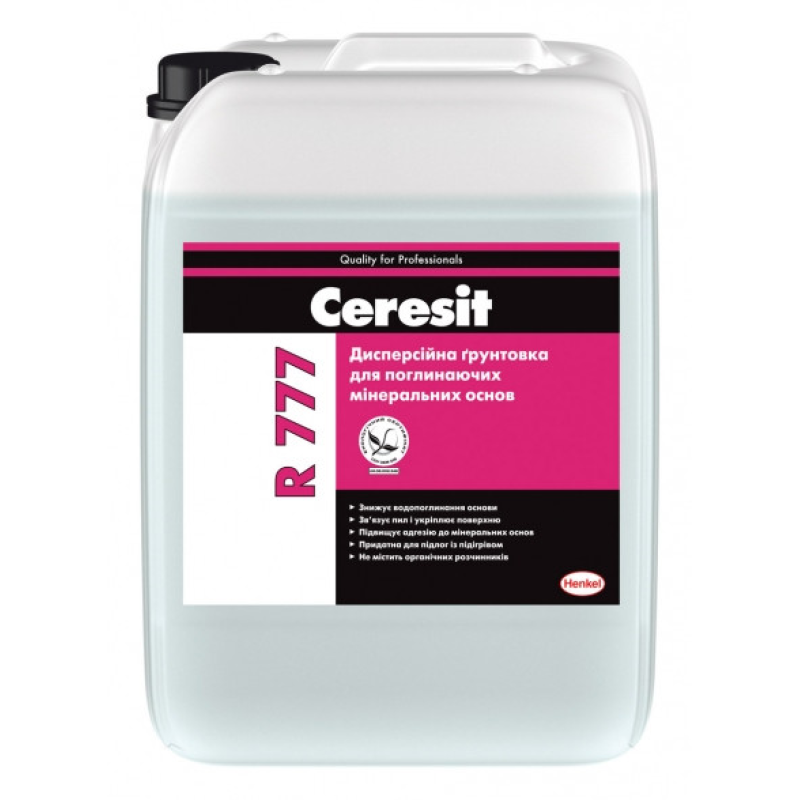 Ґрунтовка для поглинальних мінеральних основ Ceresit (Thomsit) R 777/10кг