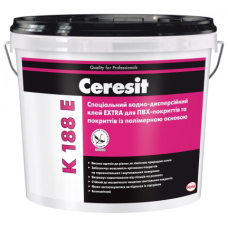Клей  для ПВХ-покриттів та покриттів із полімерною основою Ceresit (Thomsit) K188E/12кг
