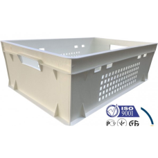 Ящик Е-2 білий стінки перфороване дно суцільне (Україна)