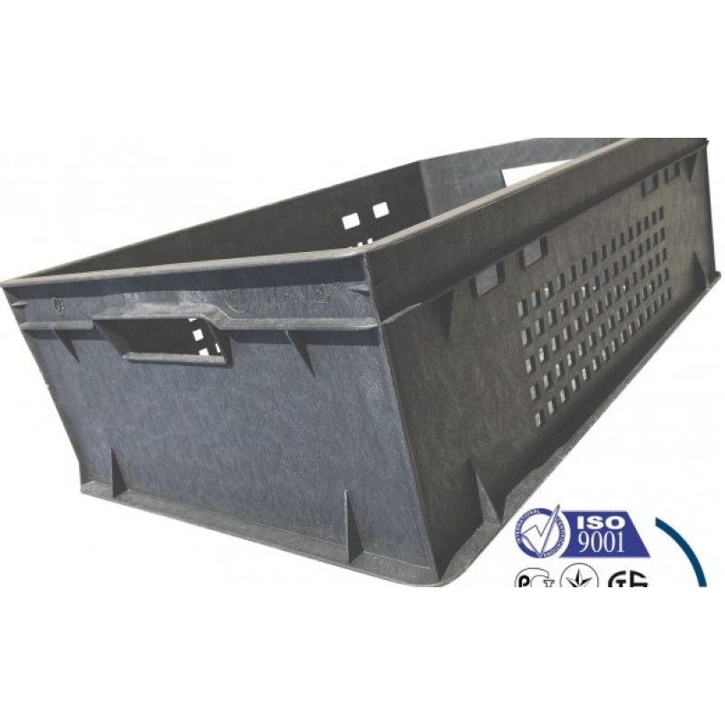 Ящик Е-2 чорний стінки перфороване дно суцільне (Україна) Ящик Е-2 чорний стінки перфороване дно суцільне (Україна)