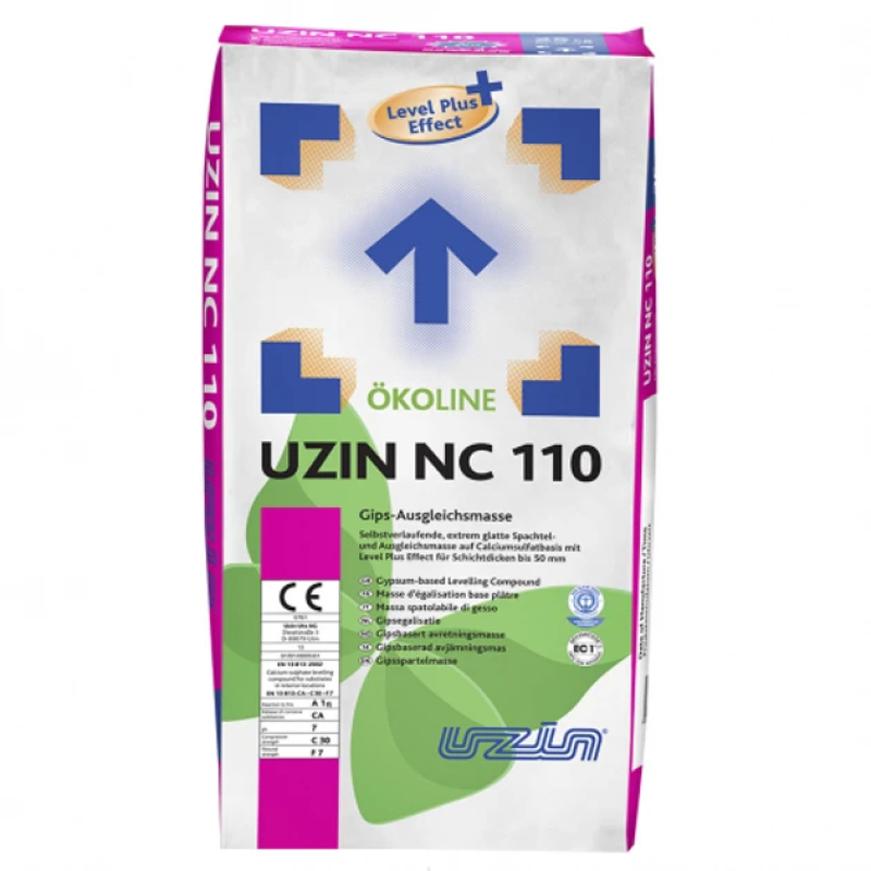 Саморозтяжна шпаклювальна та вирівнювальна маса Uzin NC-110/25 кг