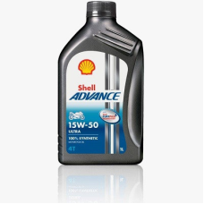 Моторна олива для 4-тактних мотоциклів Shell Advance 4T Ultra 15W-50