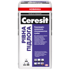 Самовирівнювальна гіпсоцементна суміш Ceresit РІВНА ПІДЛОГА /25кг