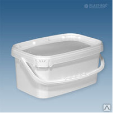 Відро харчове прямокутне 2.5 л.