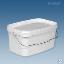 Відро харчове прямокутне 5 л.